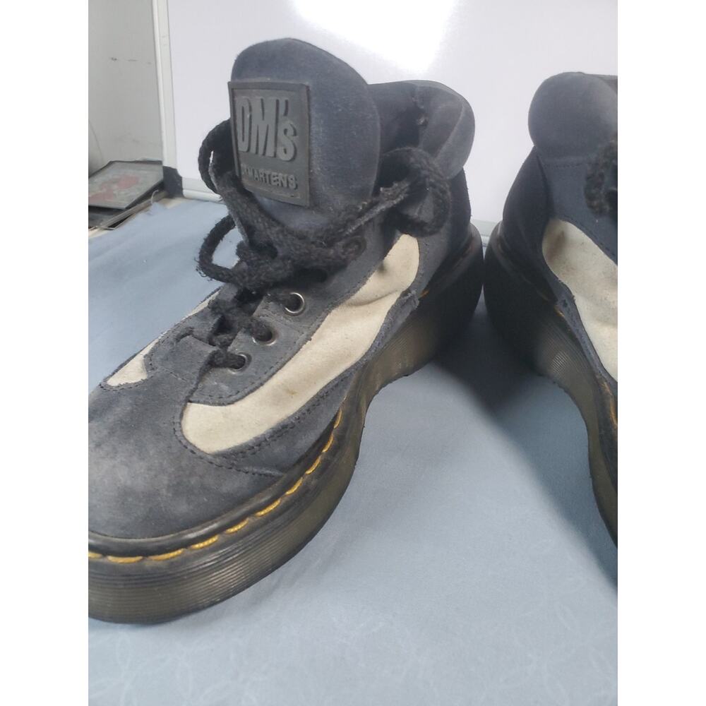 Vintage Dr. Martens 8592 Blue Suede Y2K Platform Boots Women Size 4 - Picture 14 of 16